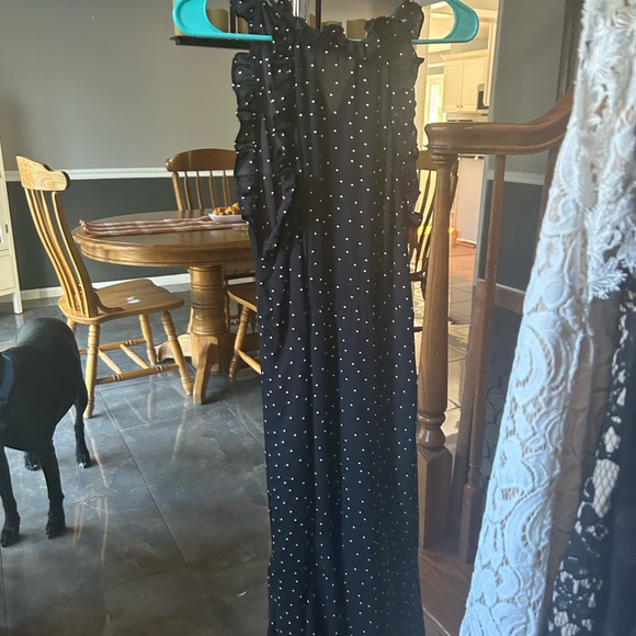 Black and white polka dot dress. Great condition super cute size small - Picture 2 of 4